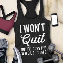 "I WON'T QUIT" Workout Tank Top