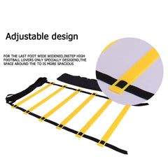 Outdoor/Indoor Adjustable Agility Training Ladder