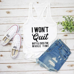 "I WON'T QUIT" Workout Tank Top