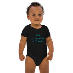 Organic Cotton Physical Therapy Slogan baby bodysuit